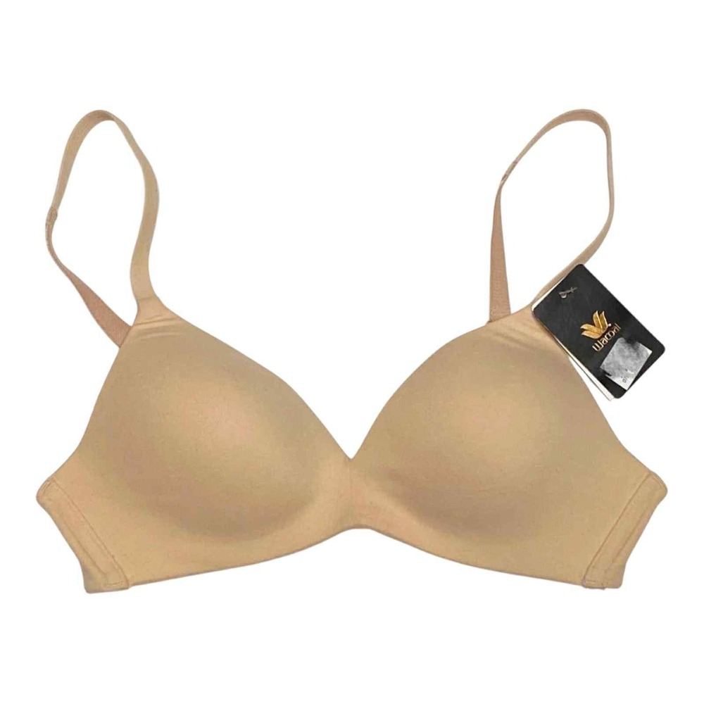 NWT Wacoal Womens Size 32B Tan Adjustable Non Underwire Soft Cup T Shirt Bra
